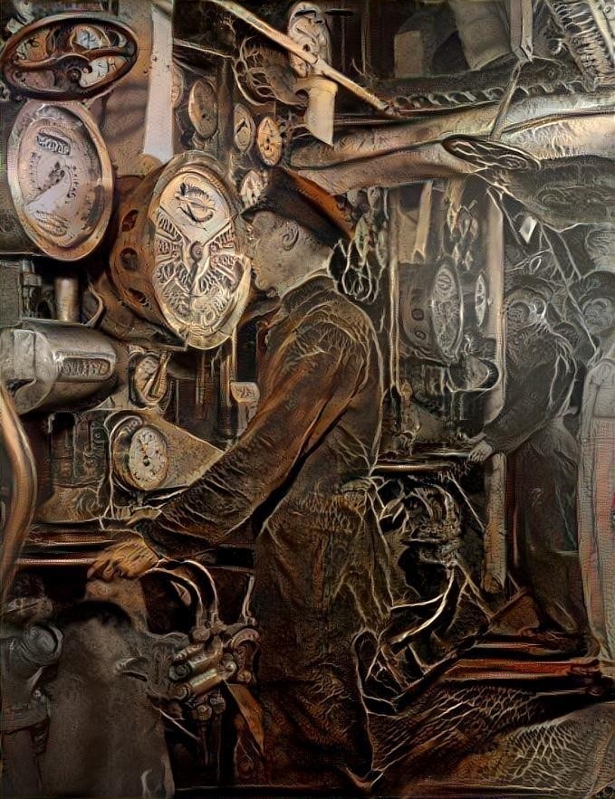 Engine Room HMCS Prince David 1942