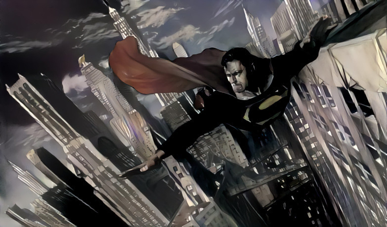 Superman by Alex Ross with Batman style. | Deep Dream Generator
