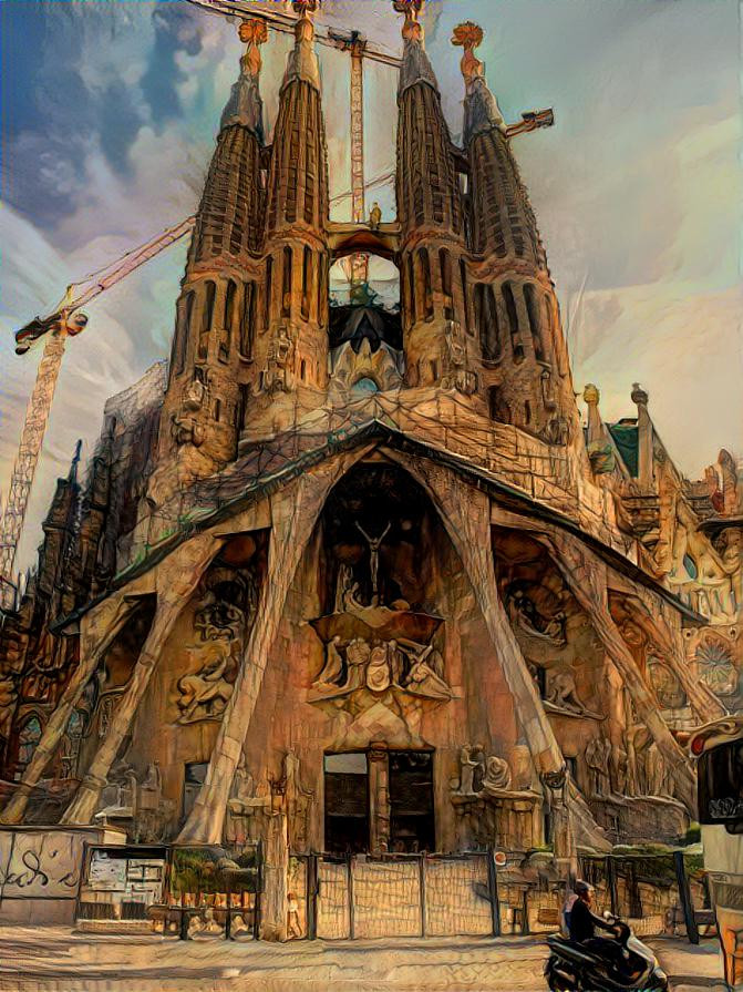 Under construction since 1882. Sagrada Familia, Barcelona