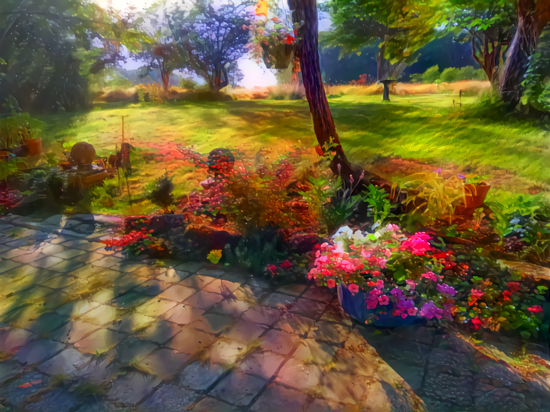 -  -  -  -  -  'Early Morning Sunlight'  -  -  -  -  -  Digital art by Unreal - from own photo.
