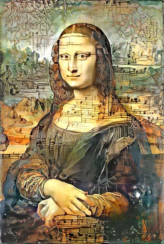 Mona Lisa (With Music Notes)