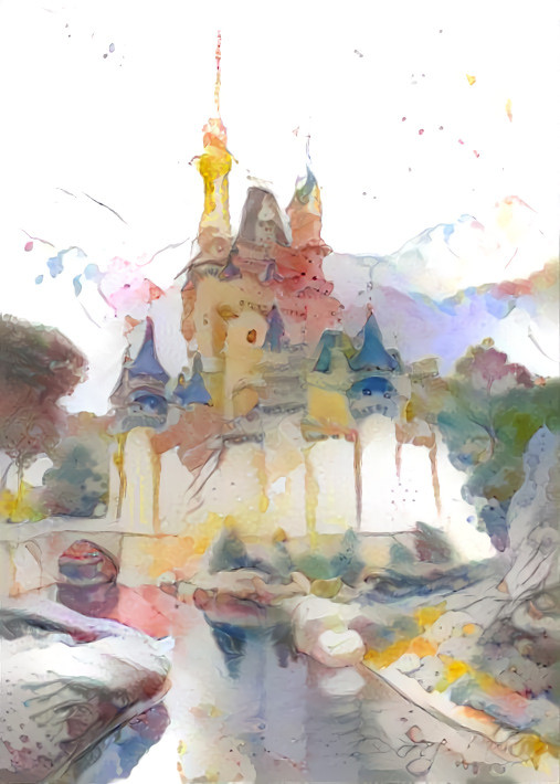 castle - watercolor