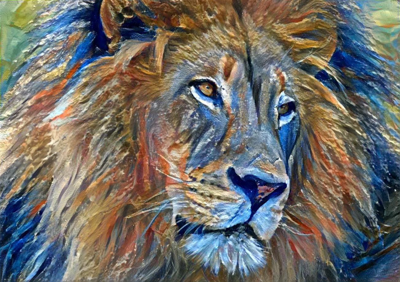 Lion With The Blues