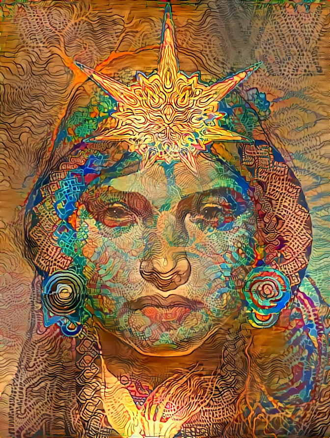 ''Magic star'' _ source: digital painting by Android Jones to  Post-Colombian Portrait Workshop _ (190916)