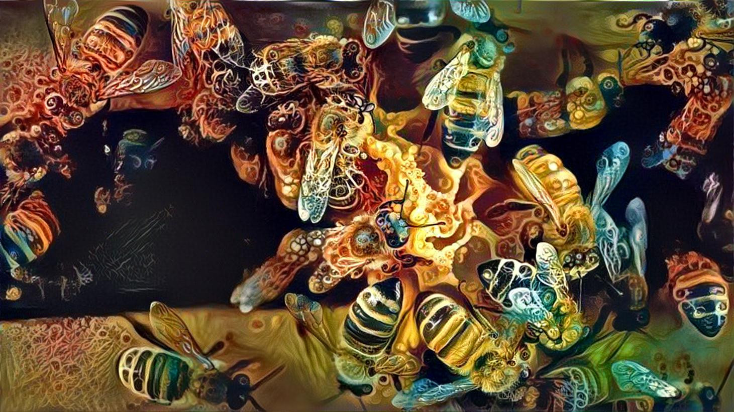 Fractal Honeycomb Bees