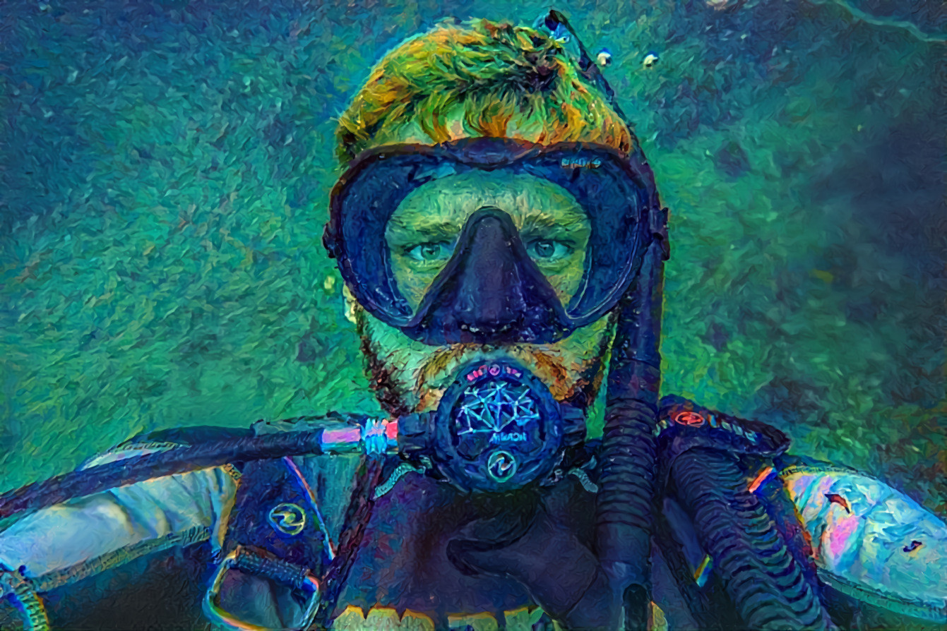 Self Portrait. James Thornton, Underwater Photographer, on Unsplash.