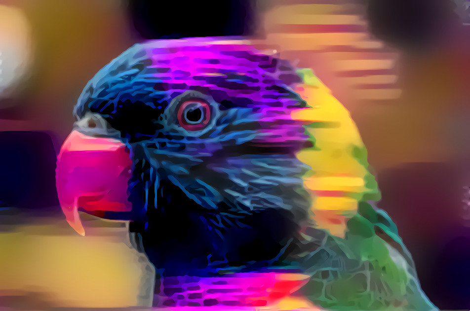 Neon Parrot, take one