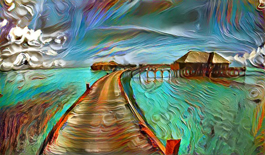 Digital Art by MJI Dock of the Bay