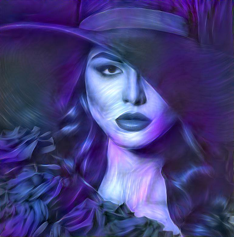 Mysterious Lady in Violet