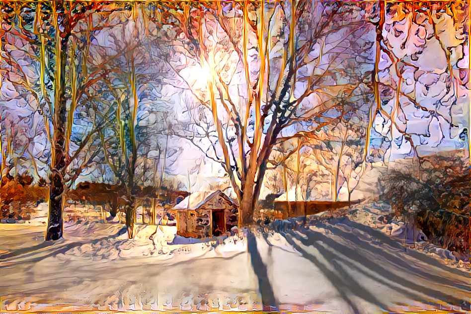 Redreaming Tree Series: Smokehouse in Winter