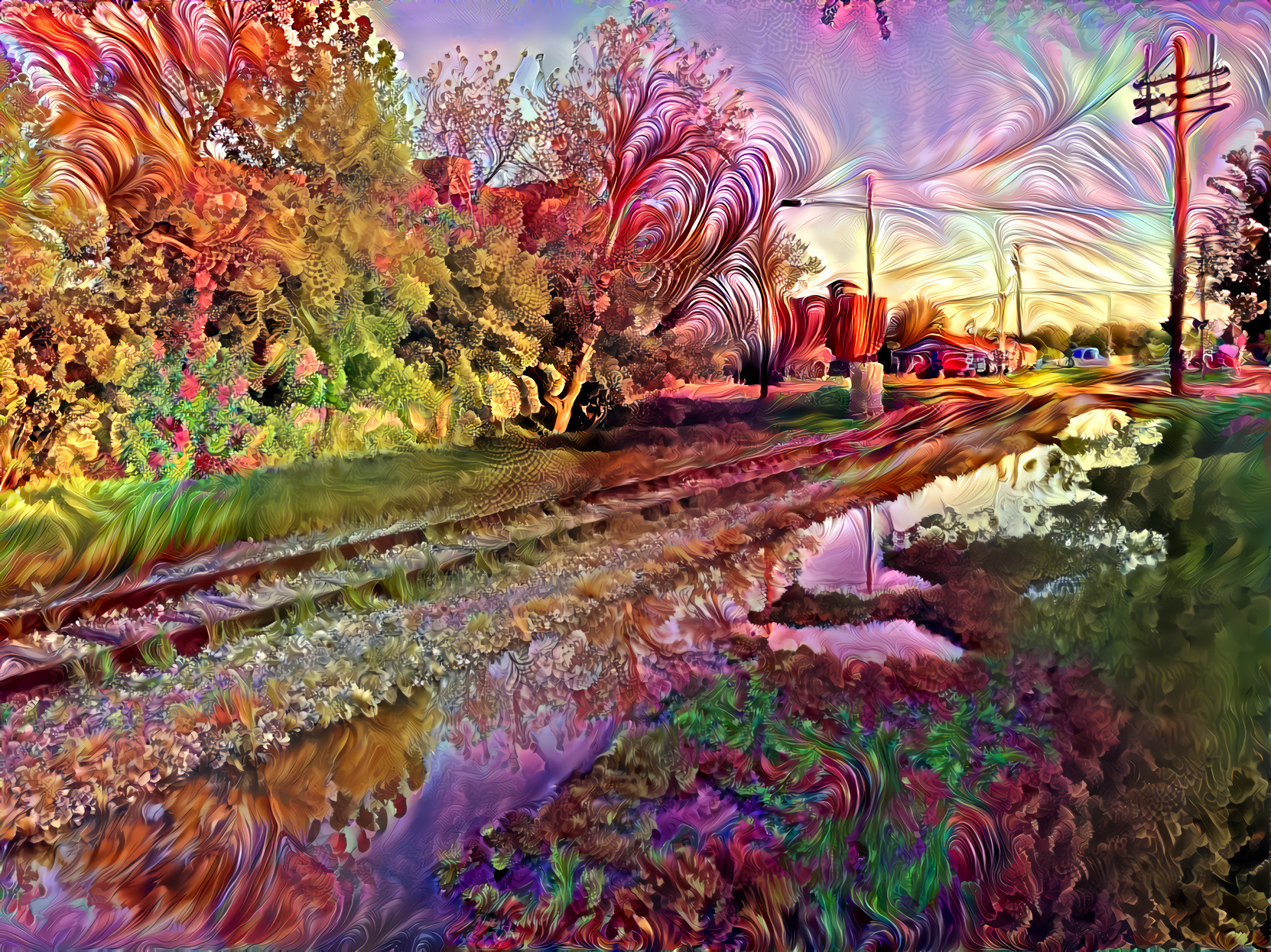Rail-puddles fractalated