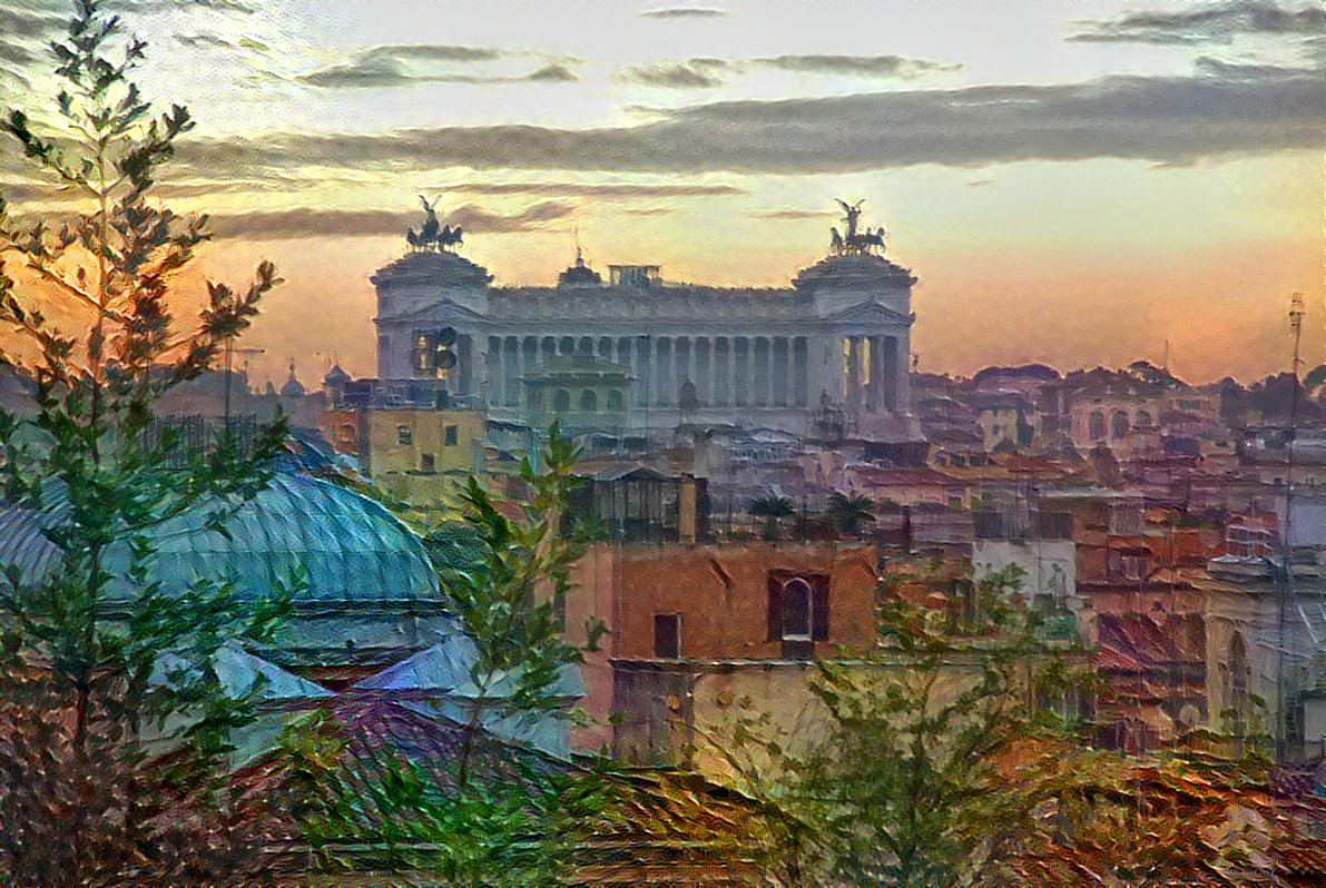 "Rome Sunset" - by Unreal from own photo.