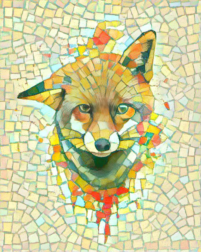 The mosaic fox