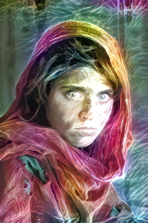 Afghan Girl is a 1984 photographic portrait of Sharbat Gula