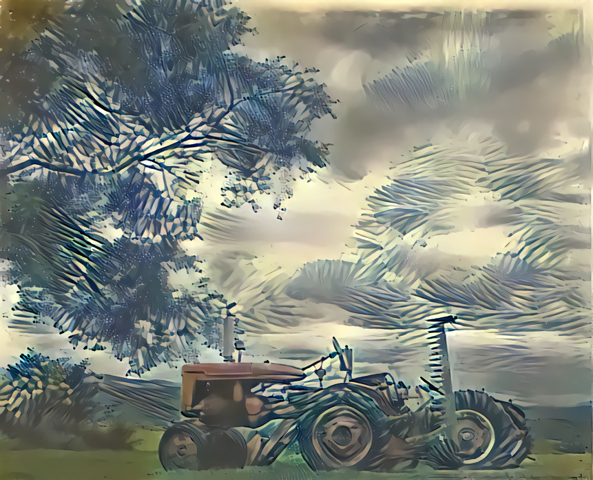 Tractor in Vermont - Ready for Winter