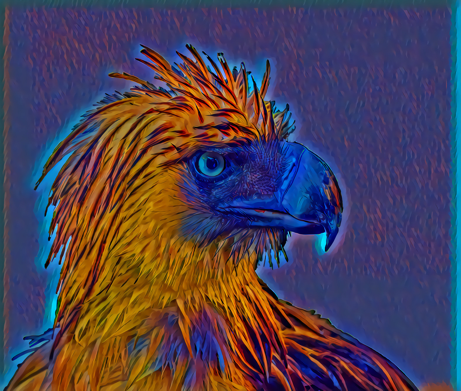 Blue-beaked eagle