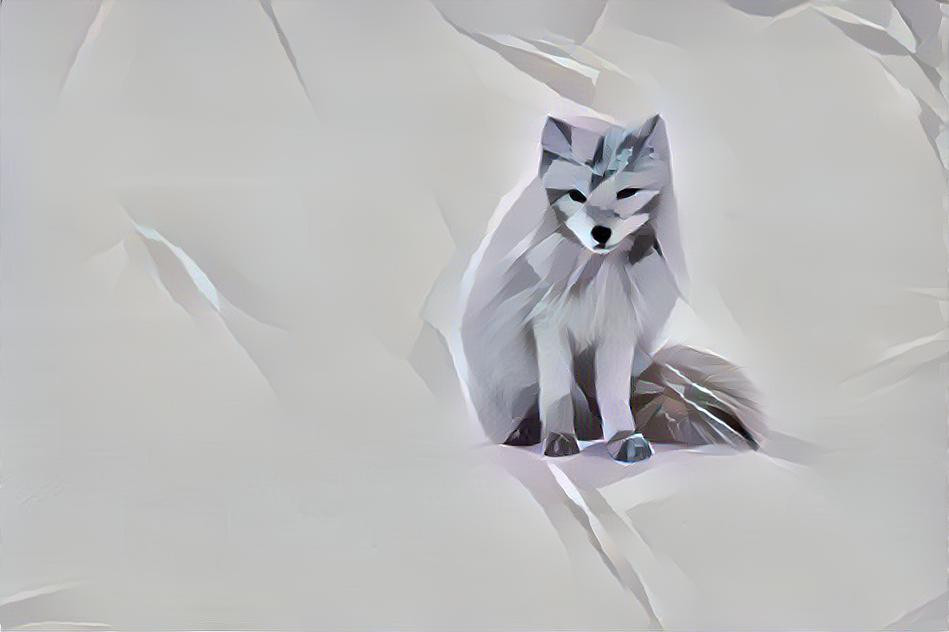 Polygon arctic fox
