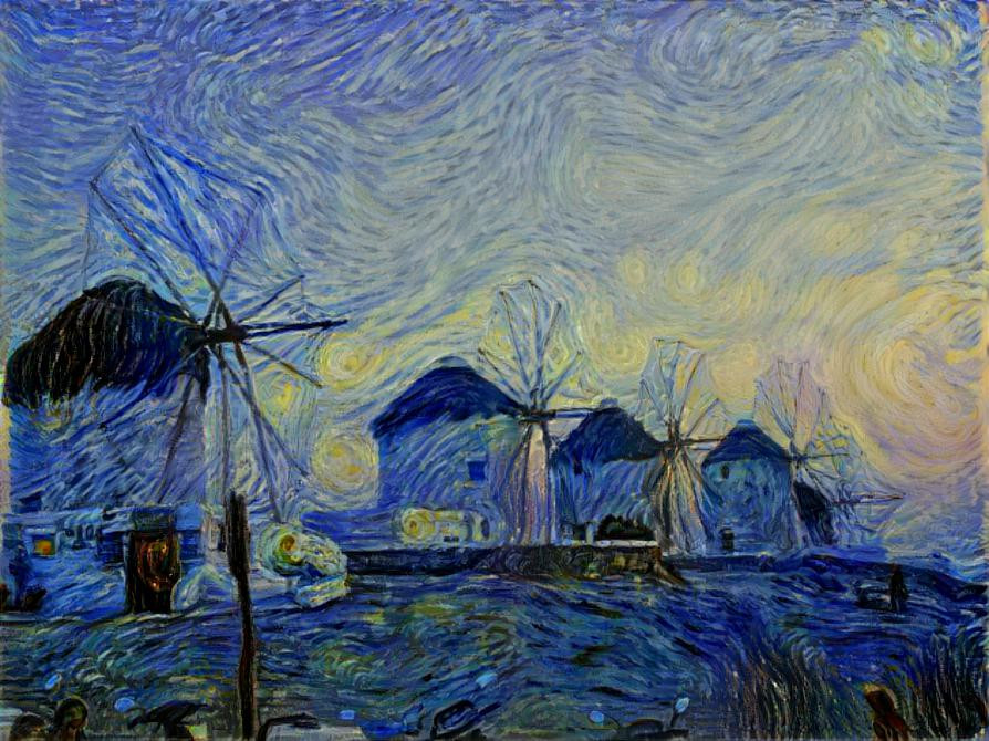 Van Gogh visits Mykinos