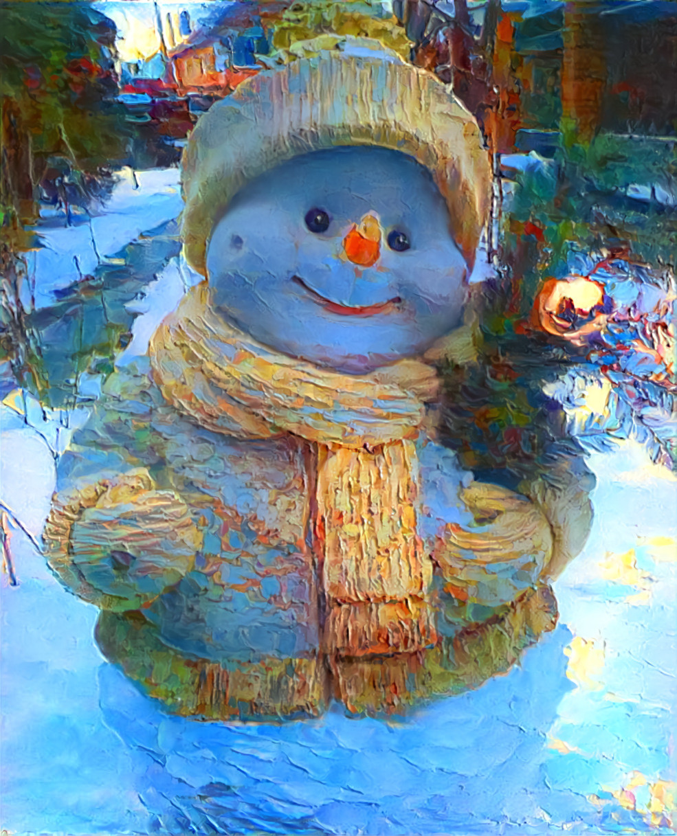 Snowman..or snow kid? 