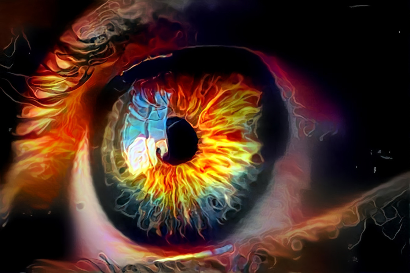 flaming eye