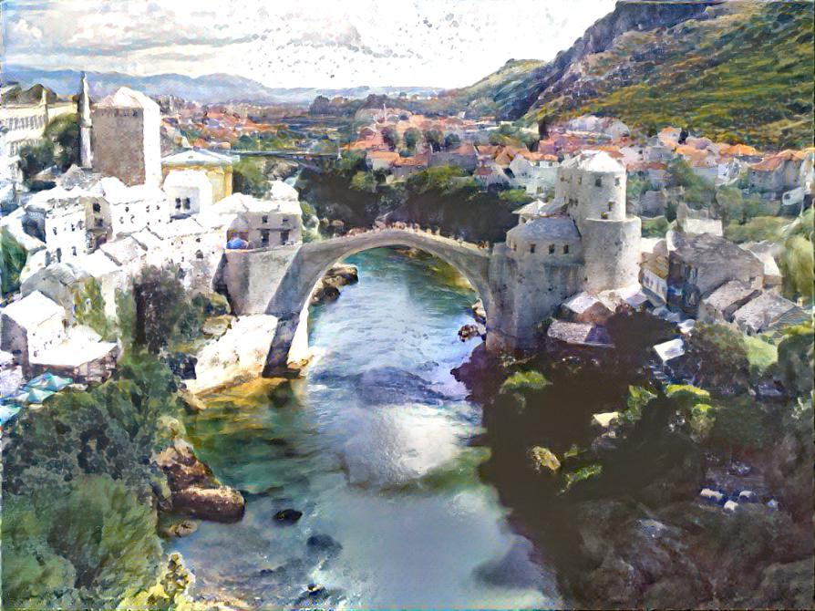 Mostar Bosnia 16th Century Bridge