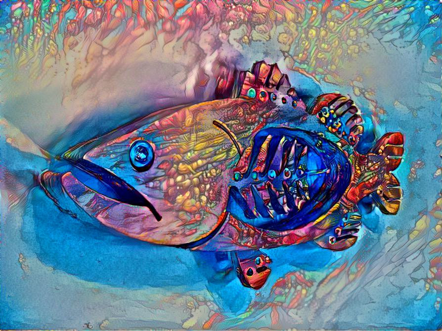 Abstract Fish Art