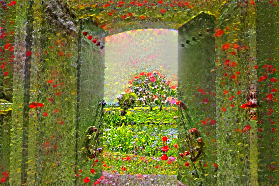 Bloemen deur