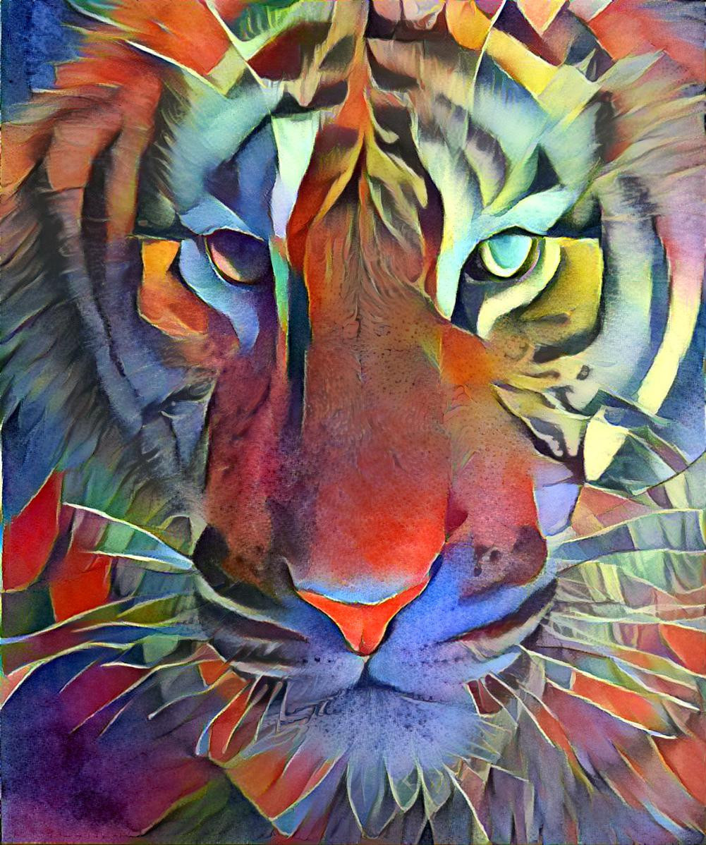 You are the Tiger burning bright, deep in the forest of my Night. ~Katie Malua~ style image art courtesy of Karin Zeller