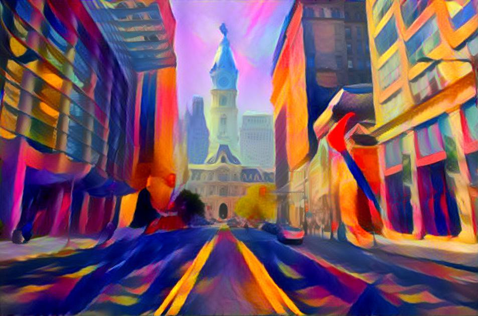  Psychedelic cityscape