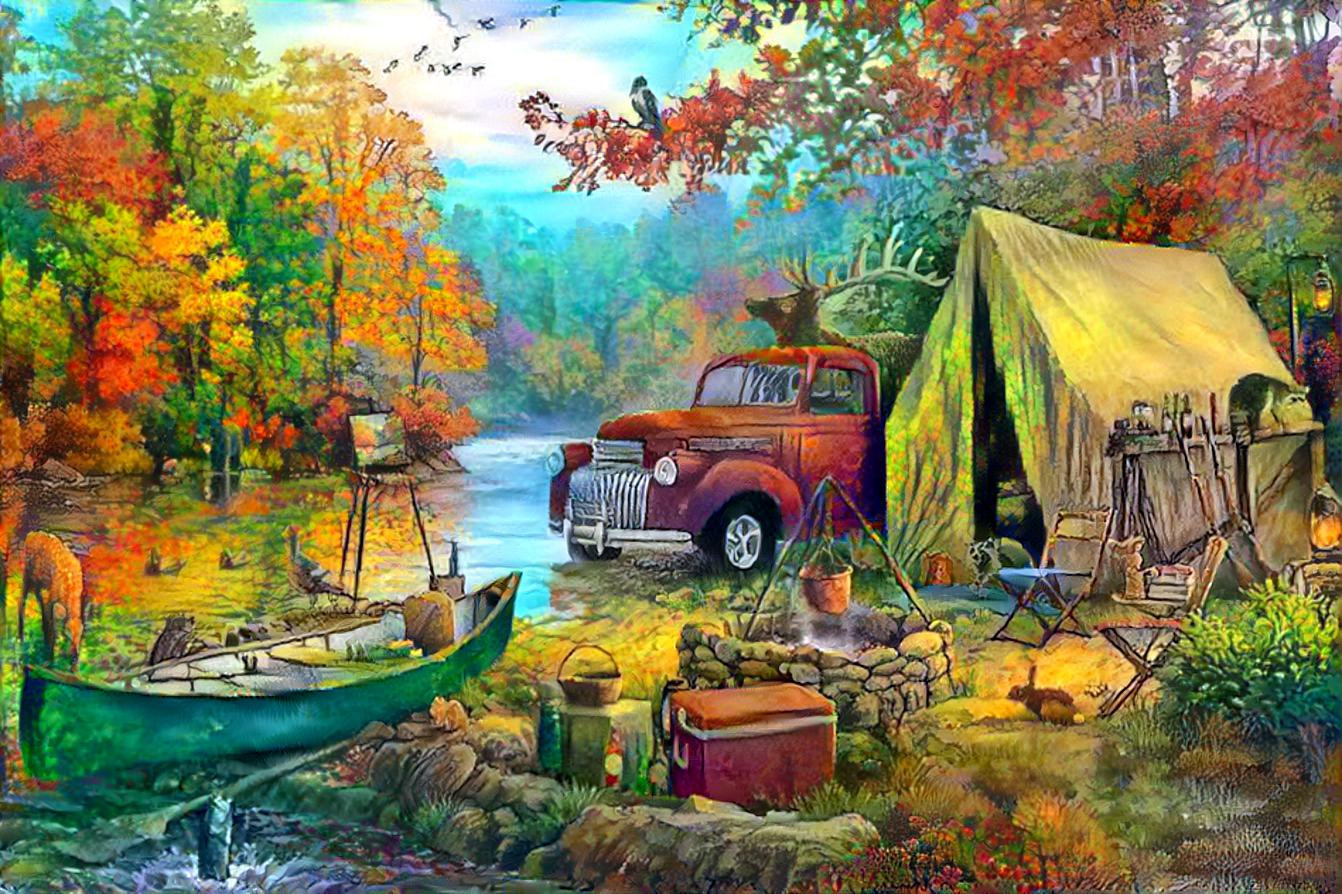 Camping By The River