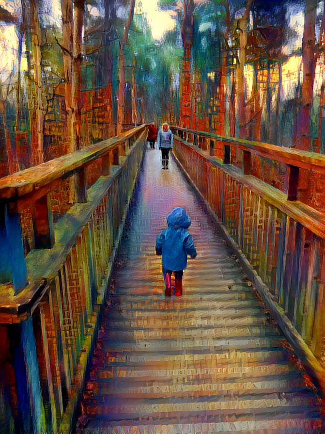 - - - 'Child's Perspective' - - - - - - - - - - Digital art by Unreal - from own photo.