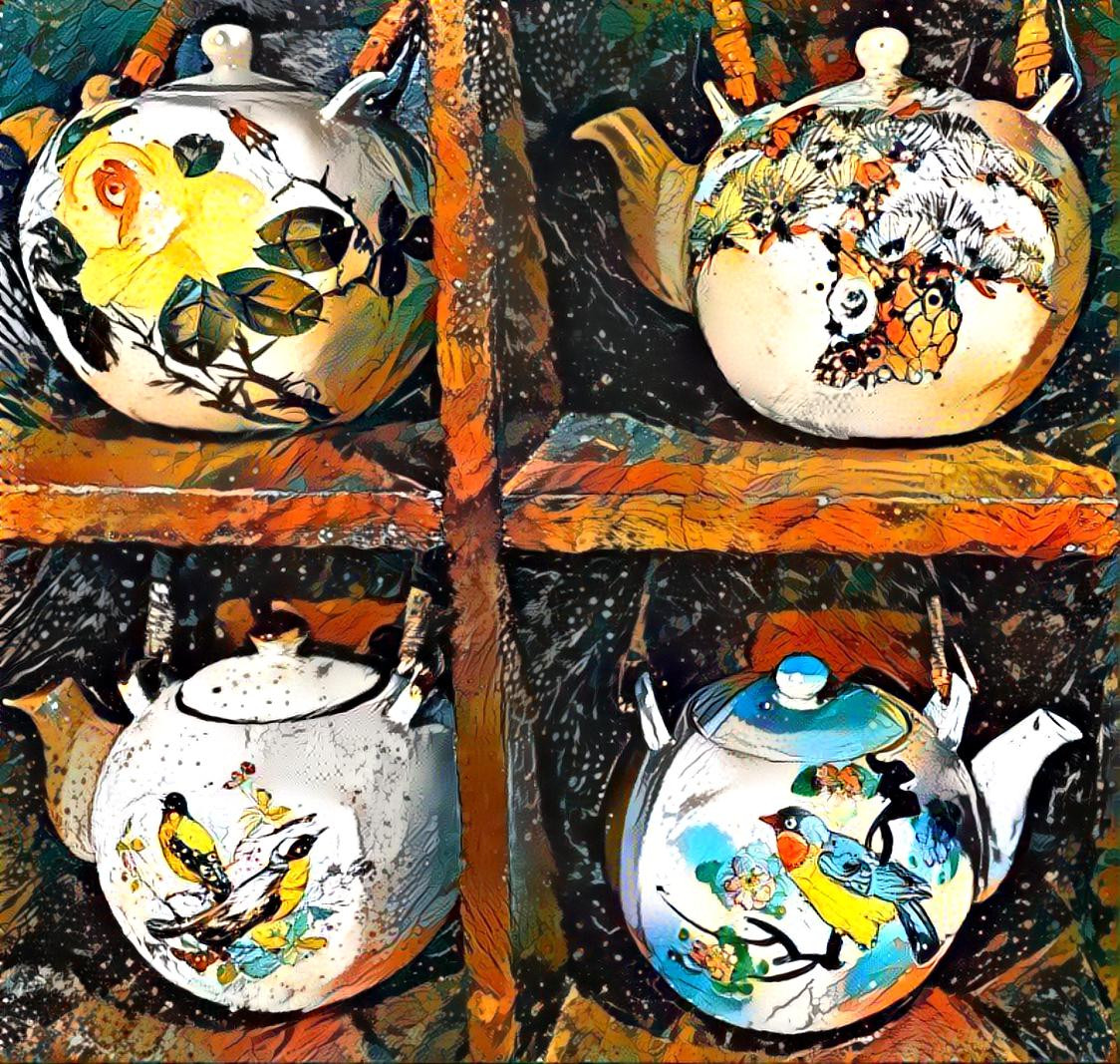 ceramic vintage kettles