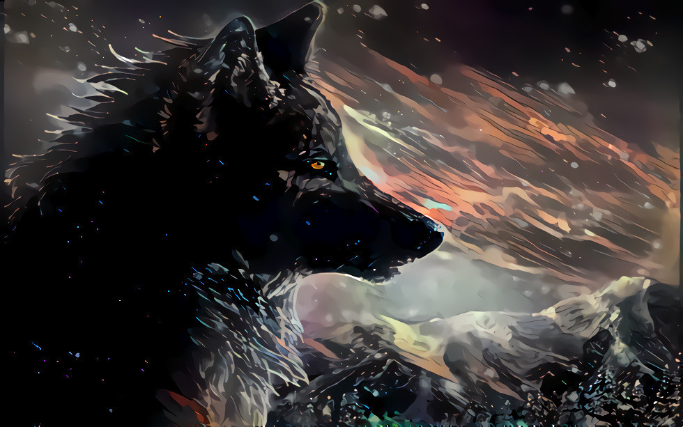 Fierce wolf