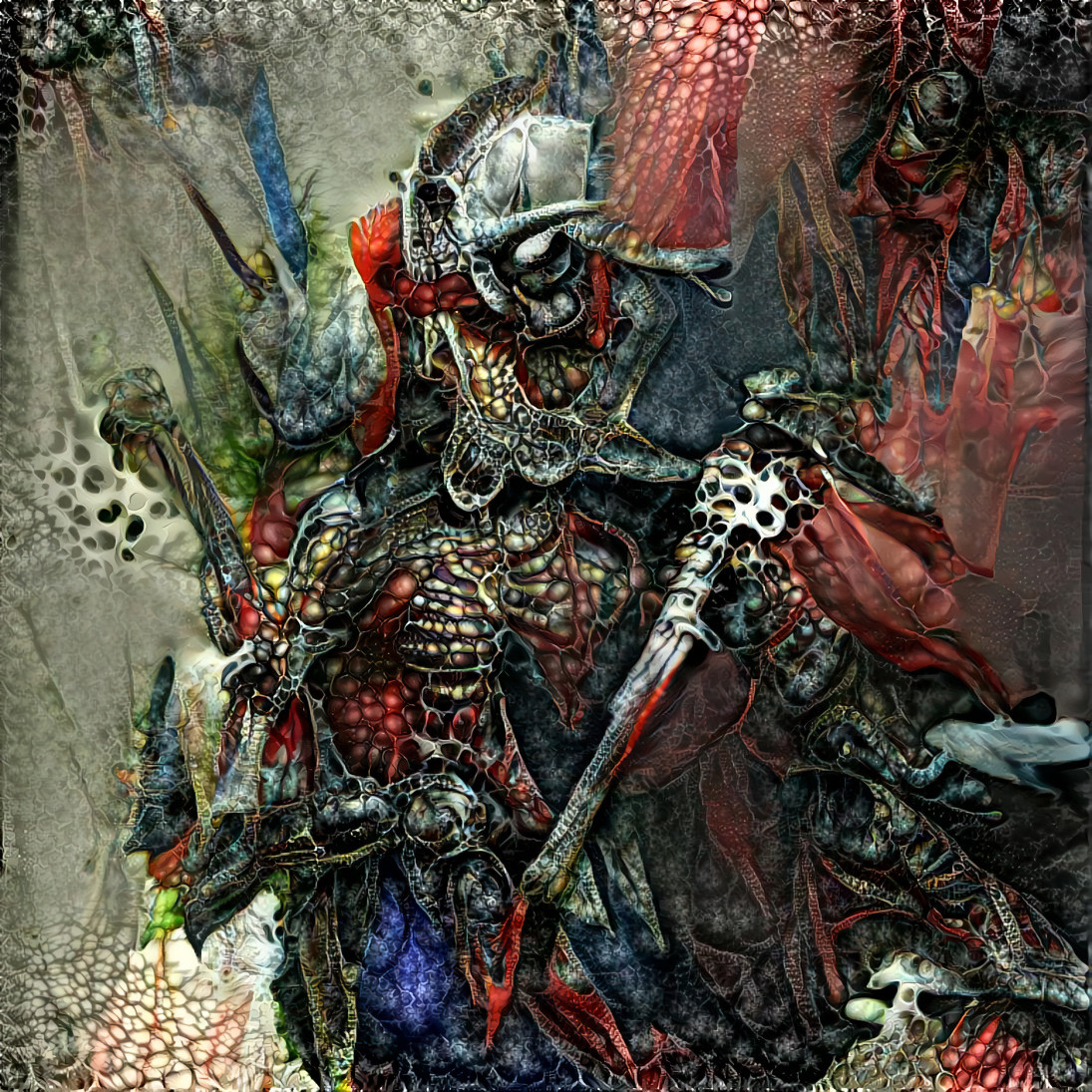 VQGAN Skeleton Lord (Abstract)