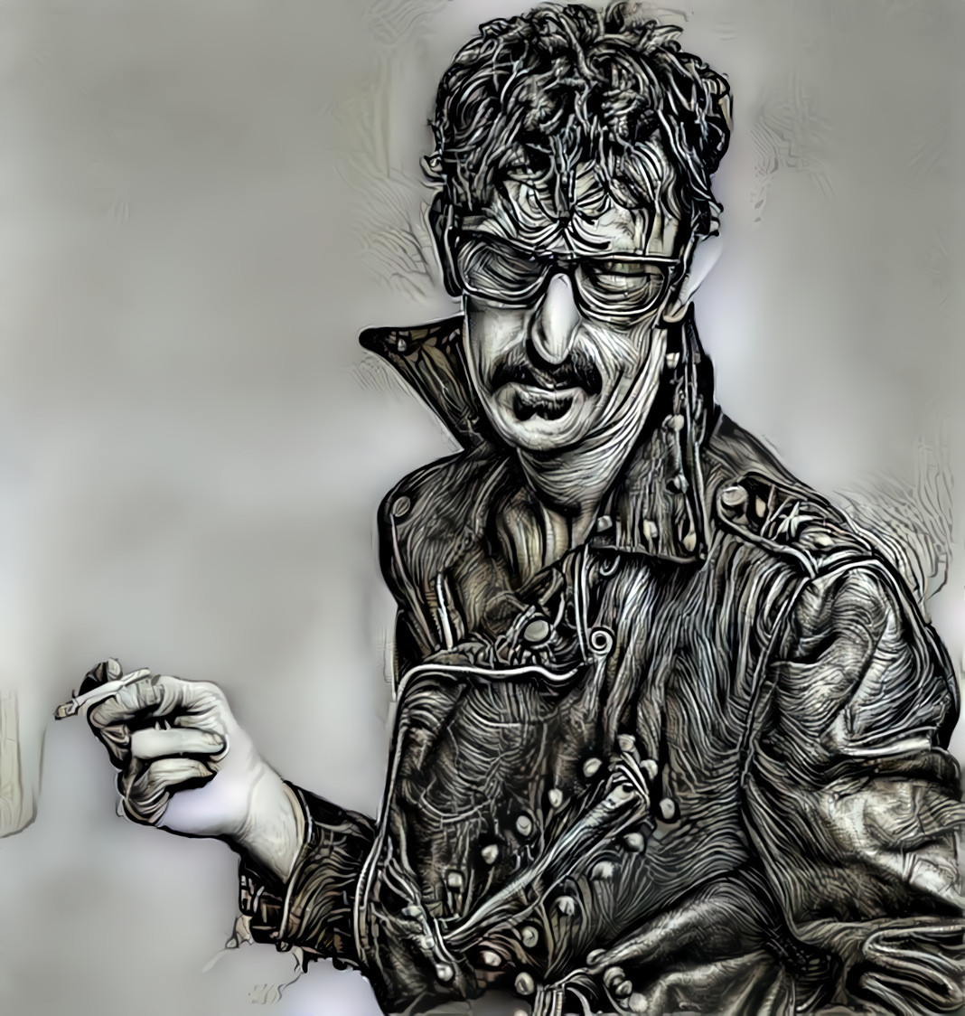 Frank Zappa in Leather Jacket