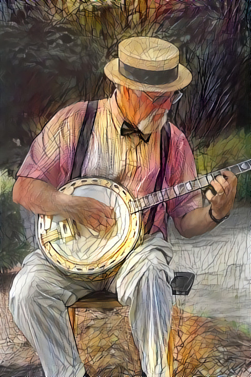 DDG Banjo Player in Cooperstown NY