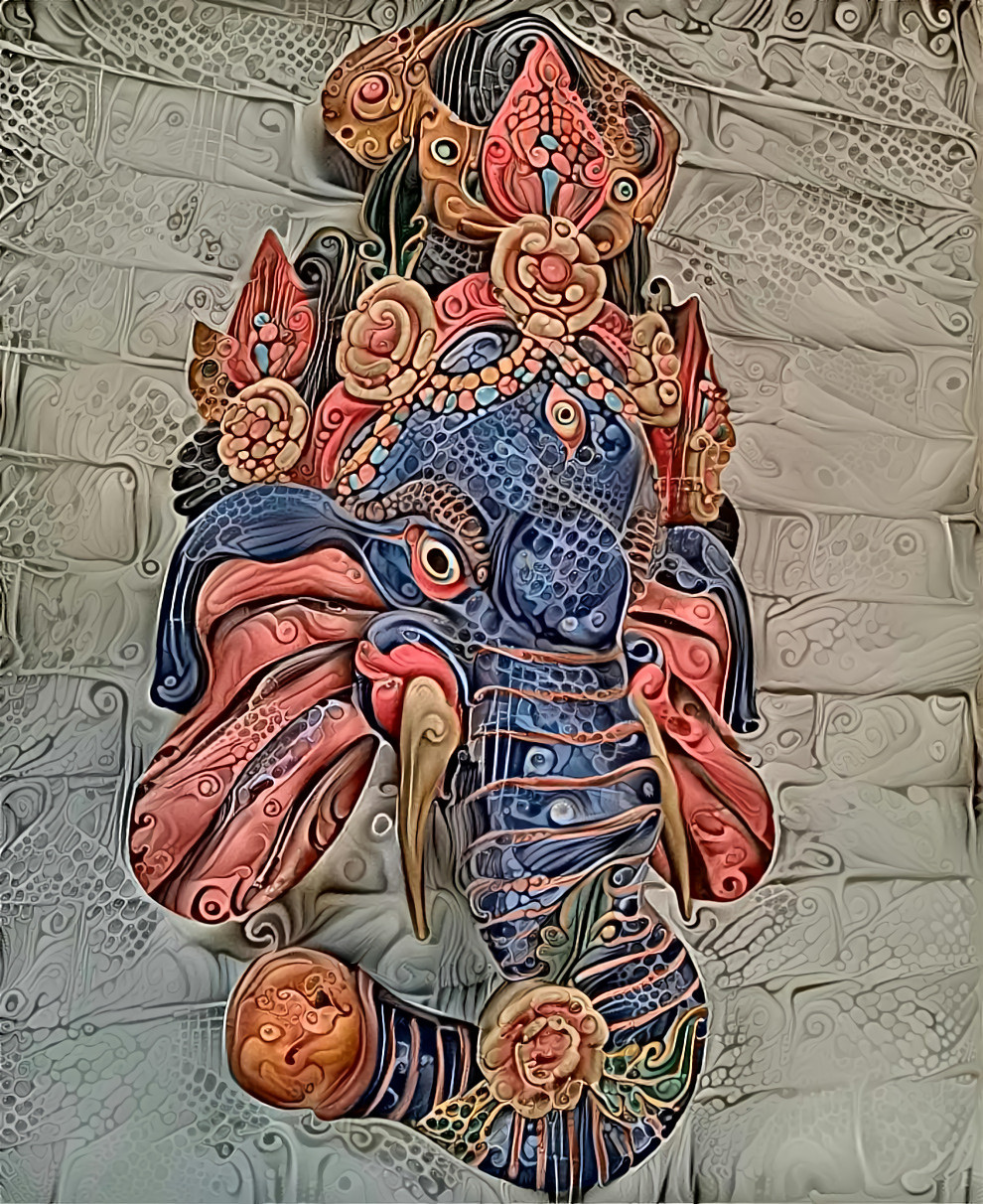 Mosaic swirl Ganesh 