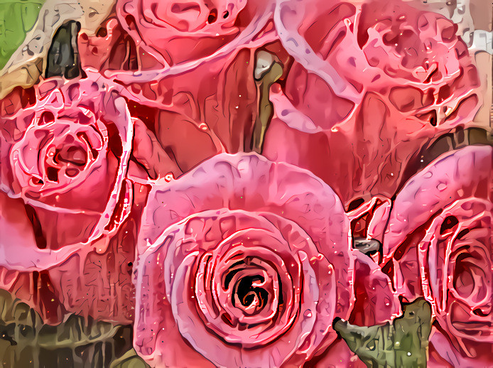 Vibrant Pink Roses #1