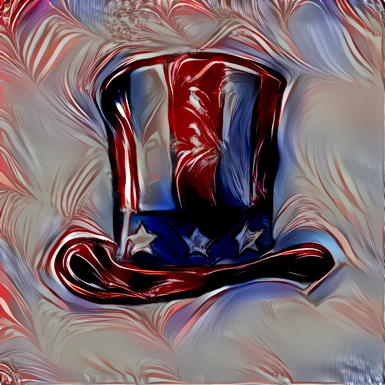 Happy 4th with color background