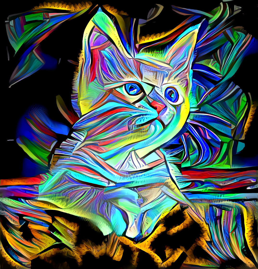 #DDGChallenge - JWildfire Layers style challenge - Kitten (Image by Ty Swartz from Pixabay)