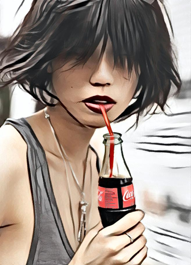 The Coca girl