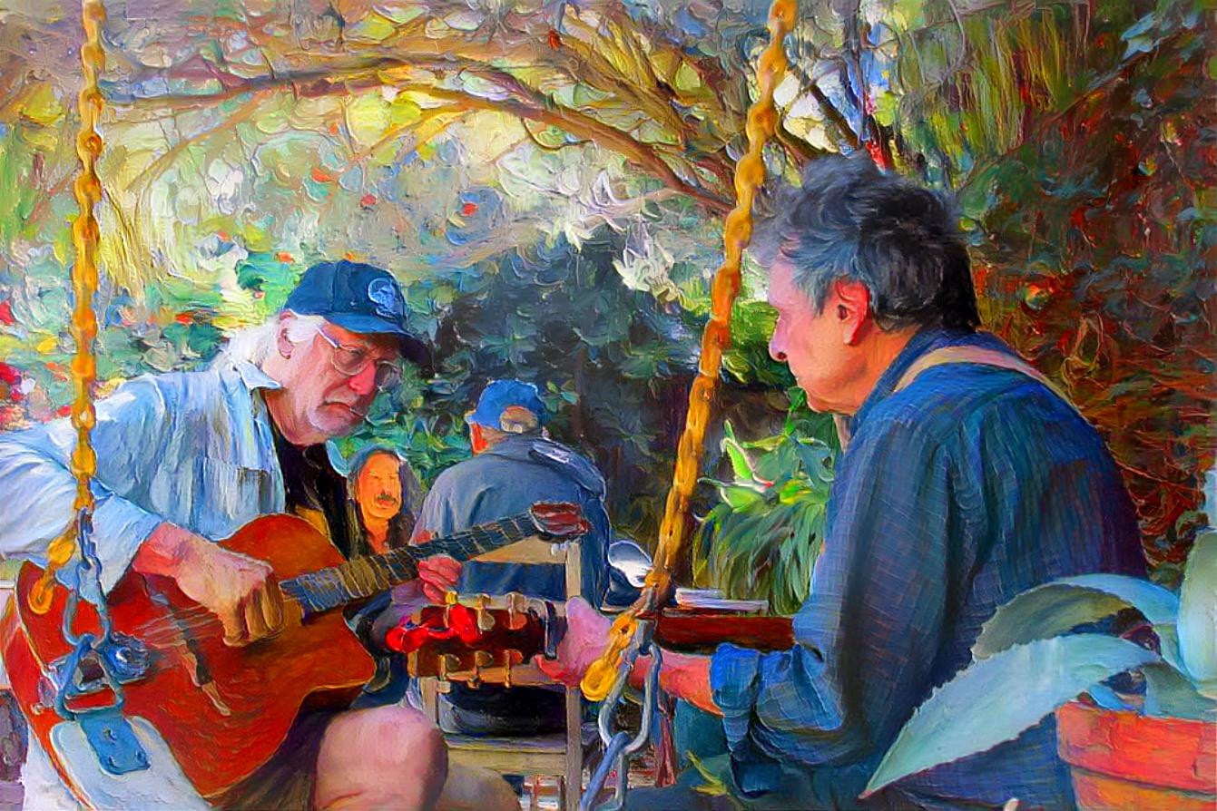 Musicians playing together