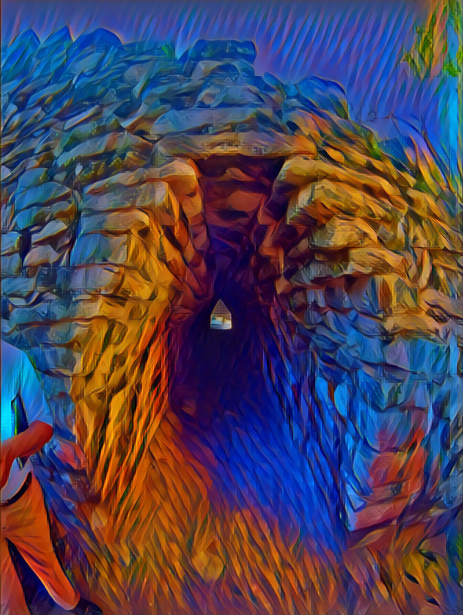 Temple Tunnel - Coba Mayan Ruins, Mexico 