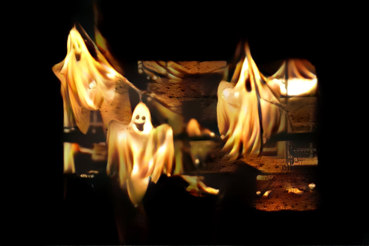 Fire ghosts decoration