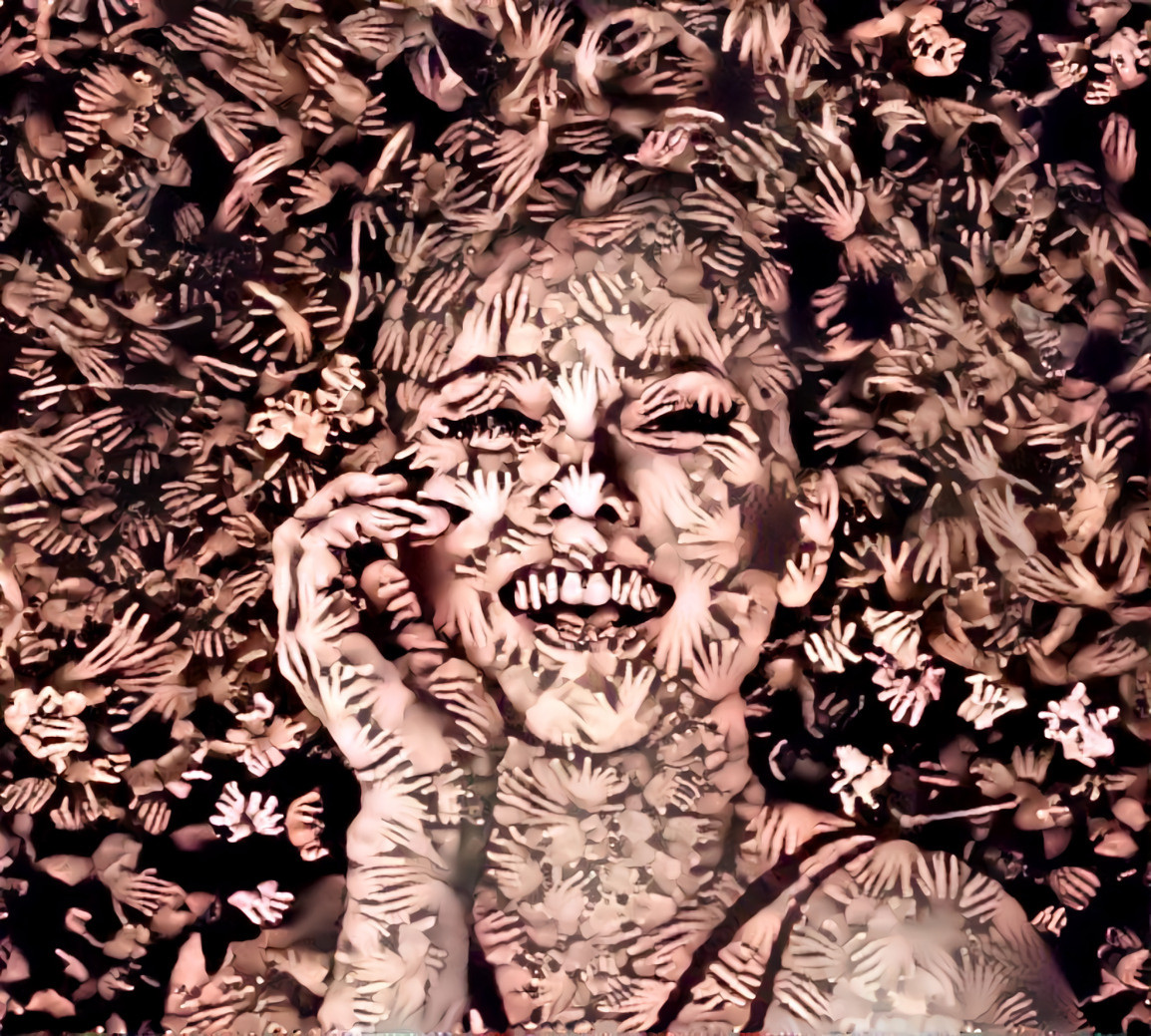 Face of Hands 2 - Style Transfer Art