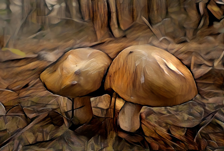 Wooden Fungus /// OG Pic credit : Bernard Spragg https://www.flickr.com/photos/volvob12b/