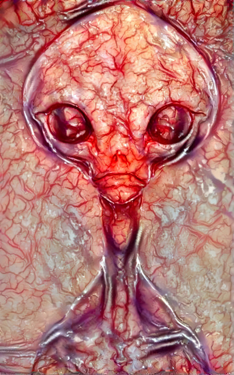 alien portrait - blood vessles