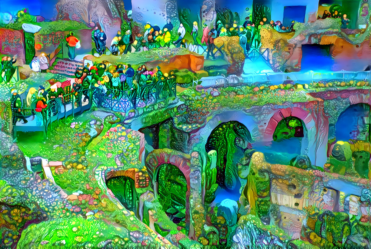 - - - - - 'Greening the Colosseum' , Rome, Italy - - - - - Digital art by Unreal - from own photo.  