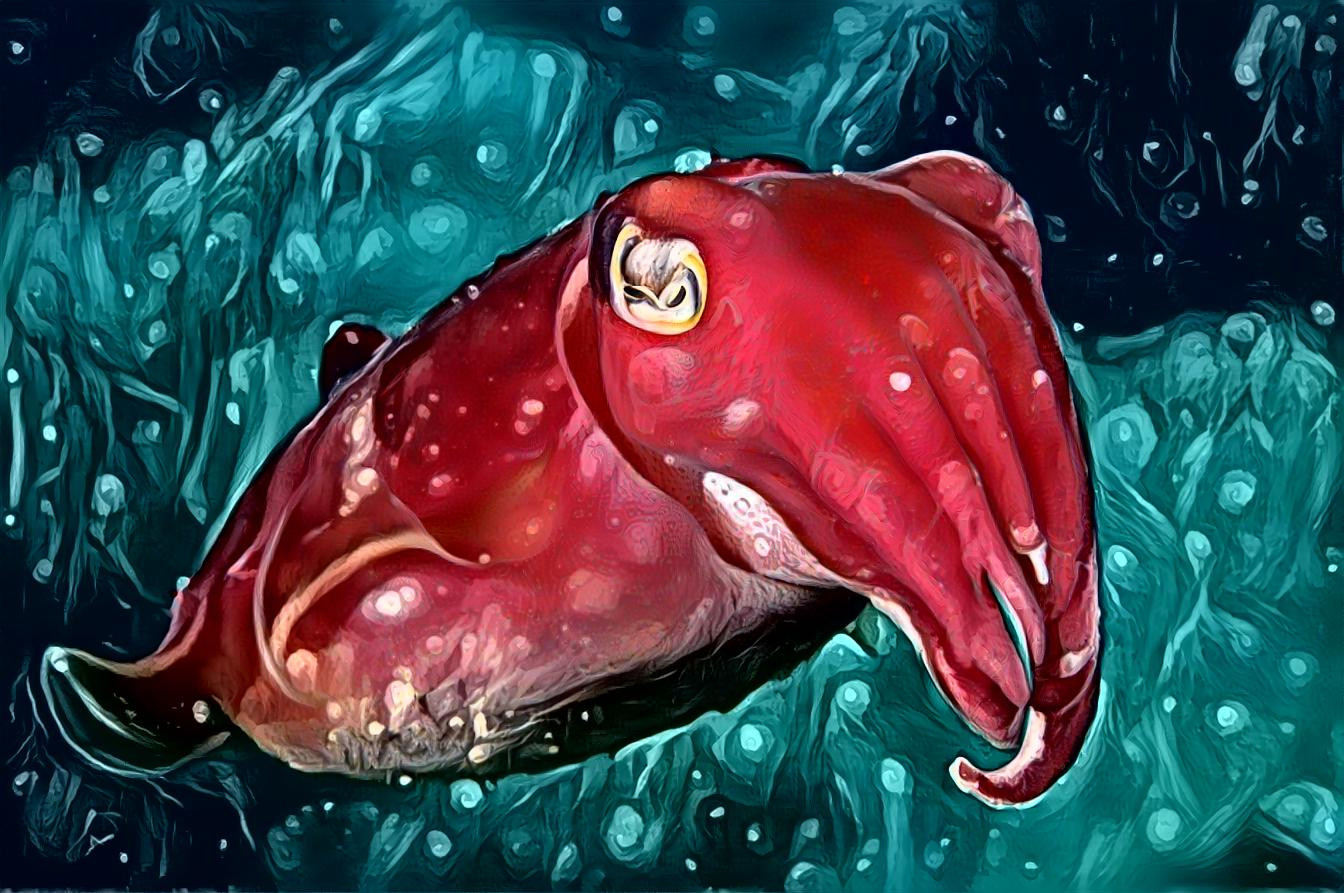 Cuttlefish in Red, 1