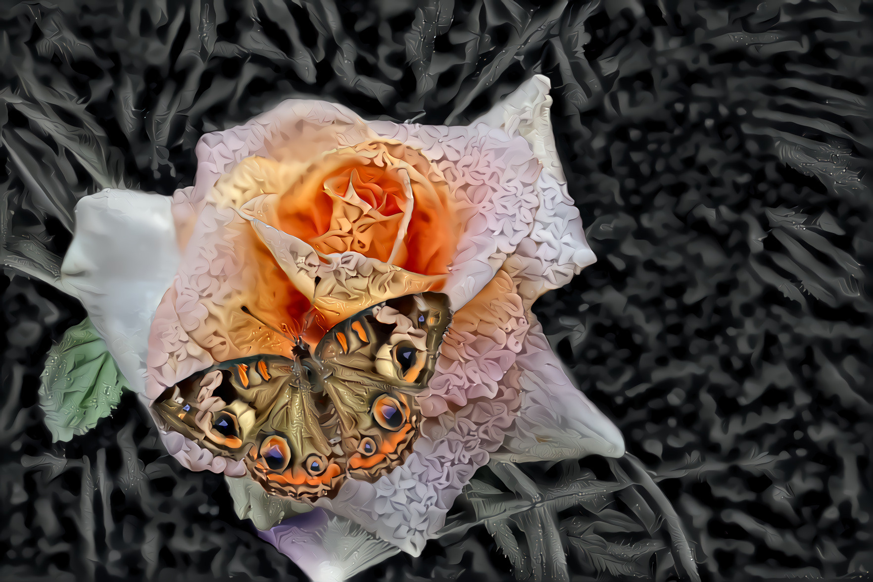 Rose Floribunda, Butterfly 